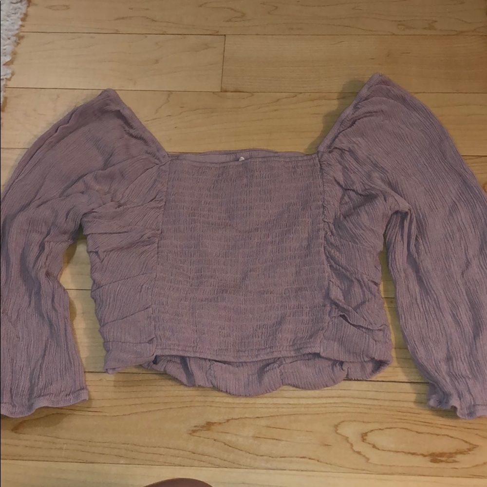 violet crop top - Picture 2 of 2